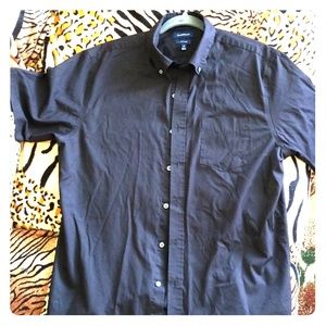 Black button down shirt tee